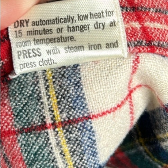 Vintage Pendleton Loop Collar Tartan Virgin Wool Plaid Board Shirt 50’s | 60’s - Picture 13 of 15